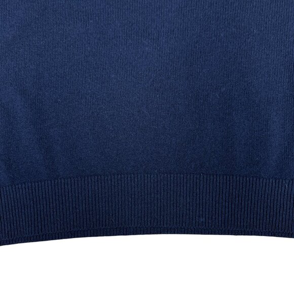 EUC Men's L.L. BEAN Vintage Lambswool V-neck Navy Sweater Vest | Size XXL - Picture 4 of 6